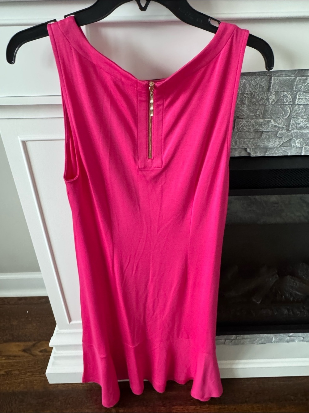 Tommy Bahama Darcy Flounce Dress Glowy Azalea/Vibrant Pink Midi day dress nap - Picture 4 of 12